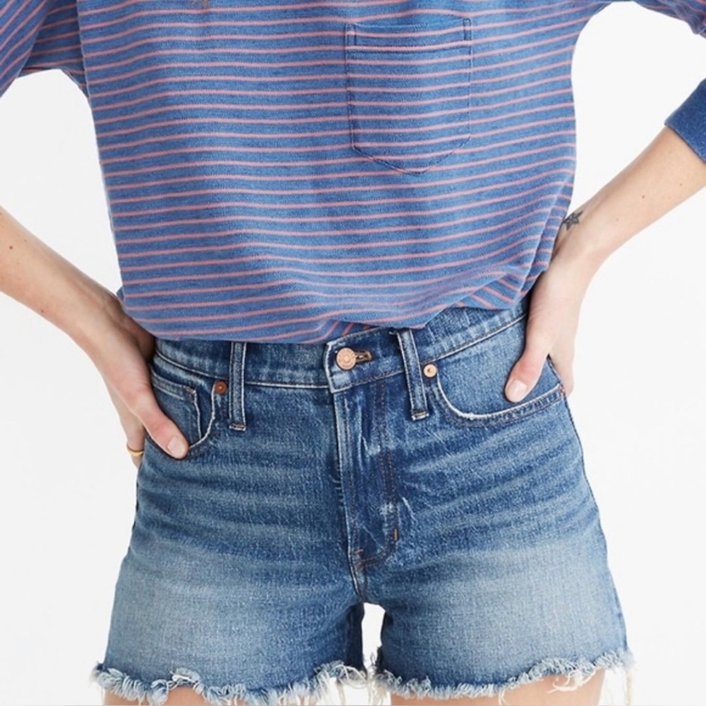 NWT Madewell The Perfect Jean Short in Rayburn Comfort Stretch Edition